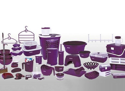 خرید و قیمت ظروف پلاستیکی آشپزخانه بنفش + فروش صادراتی